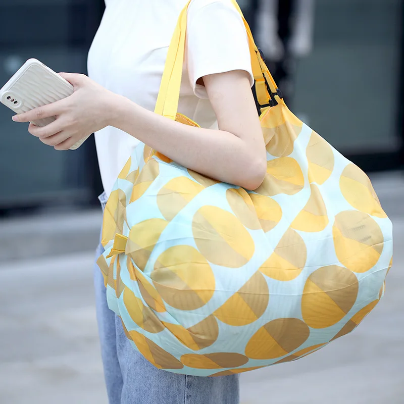 TLB-8R084  Portable foldable shopping bag waterproof handbag environmentally friendly shoulder bag backpack travel foldable bag