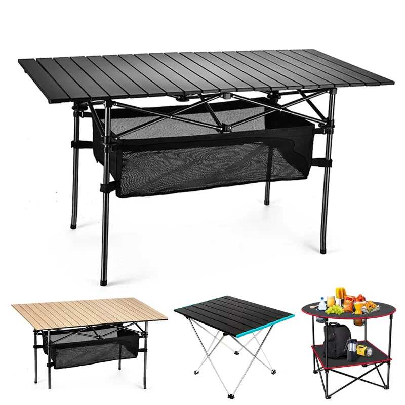 Portable  Folding Camping Table Picnic Table Outdoor Table And Chairs Set Ultralight Aluminum Alloy