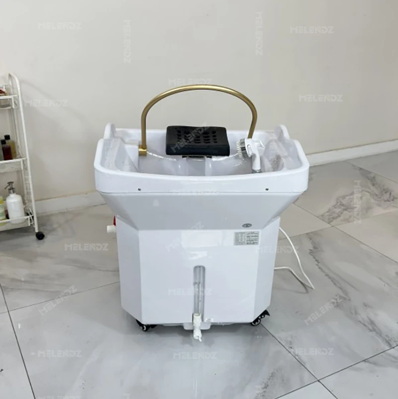 Salon Basin Hair Wash  Hair Basin Portable Head Spa Sink Head Spa Equipment Shampoo Bowl And Chair