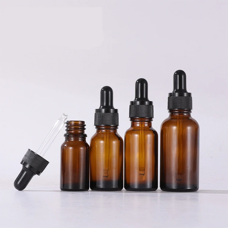 15ml 10ml 5ml 1ounce 30ml Amber Serum Dropper  Brown  Pipette Essential Oil Bottles