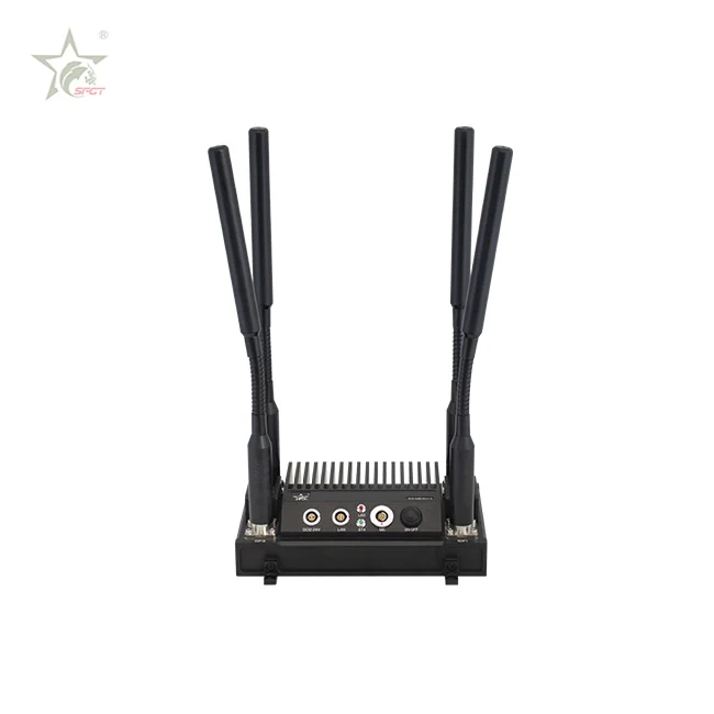 rainproof long range ethernet  radio uav Repeater MIMO IP MESH for airport security equipment