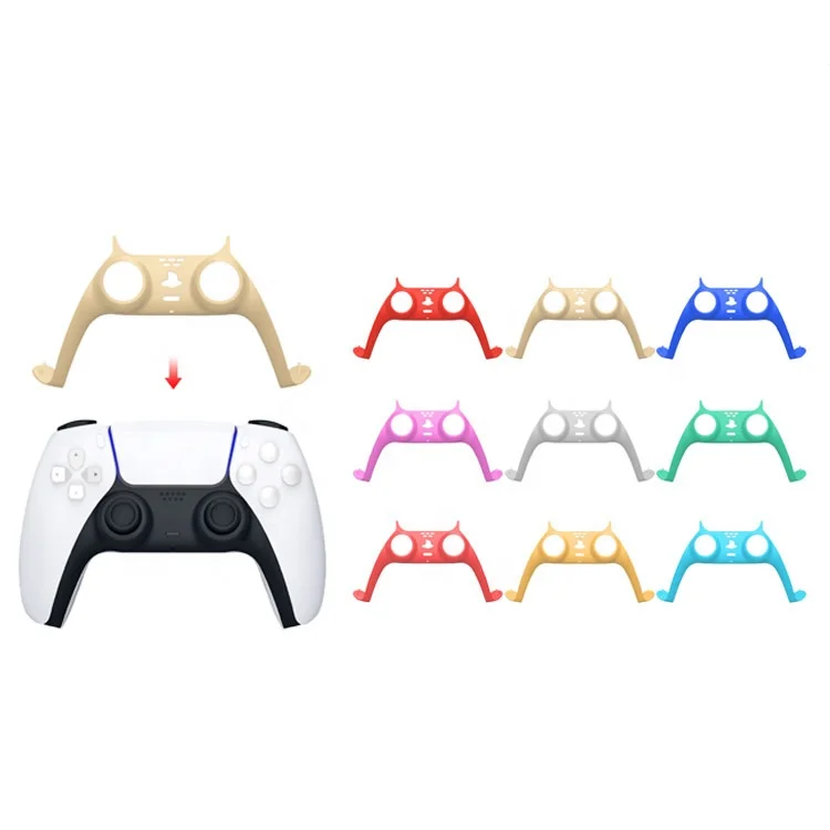 Sony Game Controller Handle Front Gamepad Decorative Strip Skin Case Cover PS5 Faceplate Replacement gaming accessories