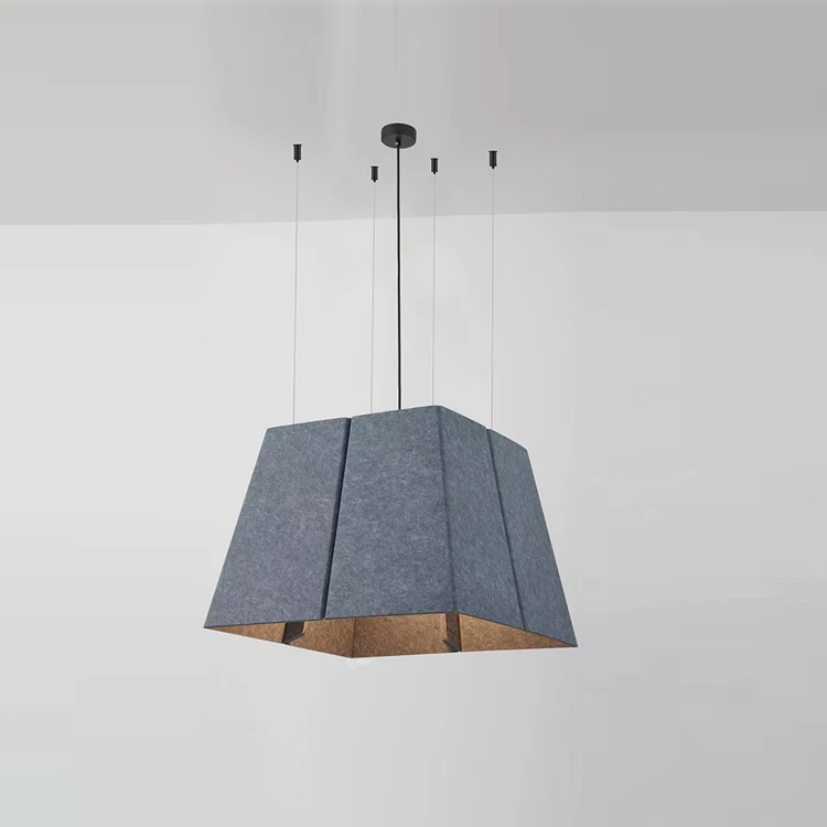 Better Environment Acoustic Felt Manufacturers Selling Polyester Chimney Sitting Room Bedroom Sound Absorbing Droplight Lamp