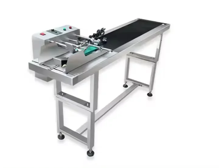 Yaomatec date time stamp machine with conveyor belt for plastic packaging bag automatic counting paging