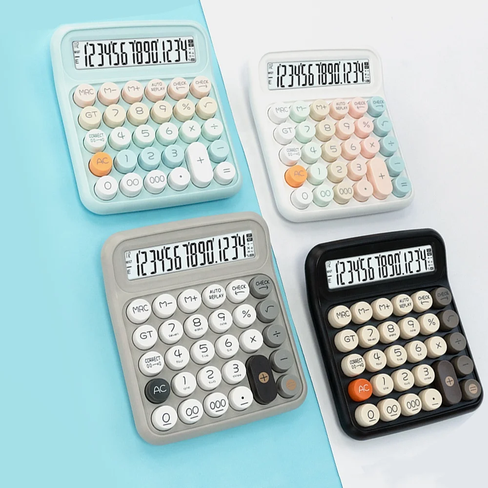 Colorful calculate electronic desktop cute new colorful calculator office gift LCD calculator with fashion Mechanical