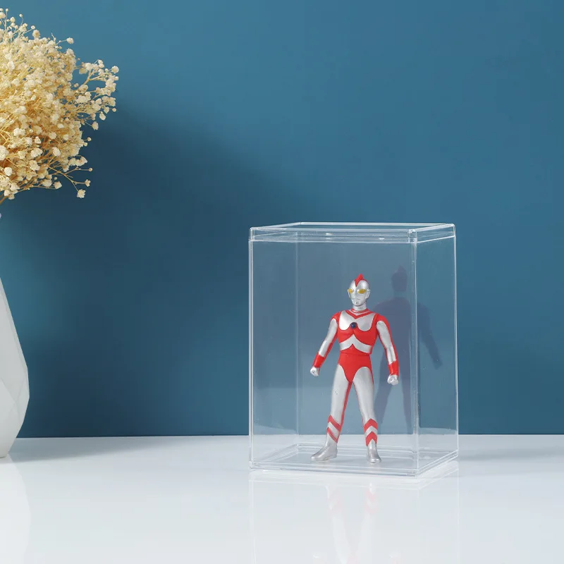 Dustproof Showcase Acrylic Cube for Funko Pops Protector with Lid Stackable for Funko Pop Display Case