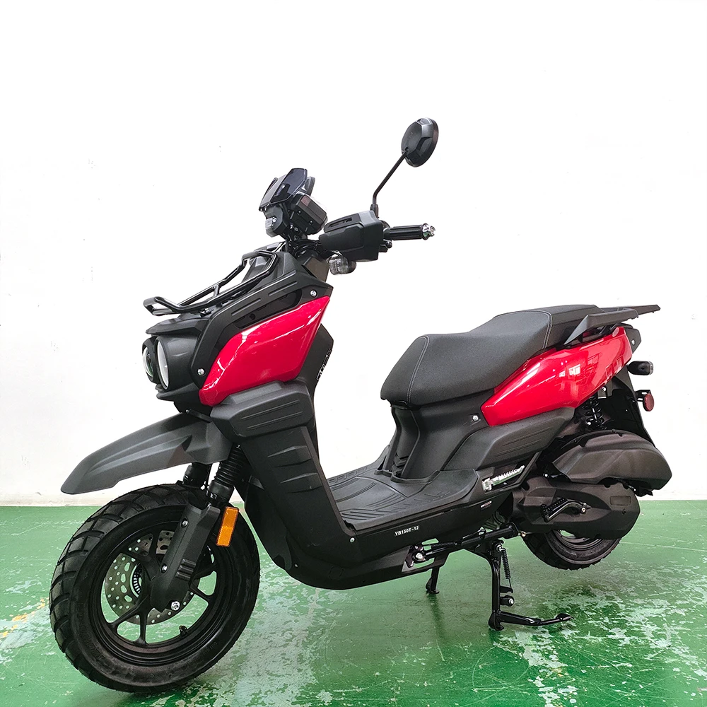 China Factory Tank150cc Racing Motorcycle Air Cooled DOT&EPA Certified Customized Gas Scooter With Disc & Drum Brakes in Stock