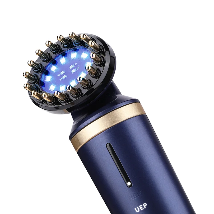 Multi-Functional Rf Ems Led Red Light Therapy Laser Head Massager Hair Comb For Hair Growth