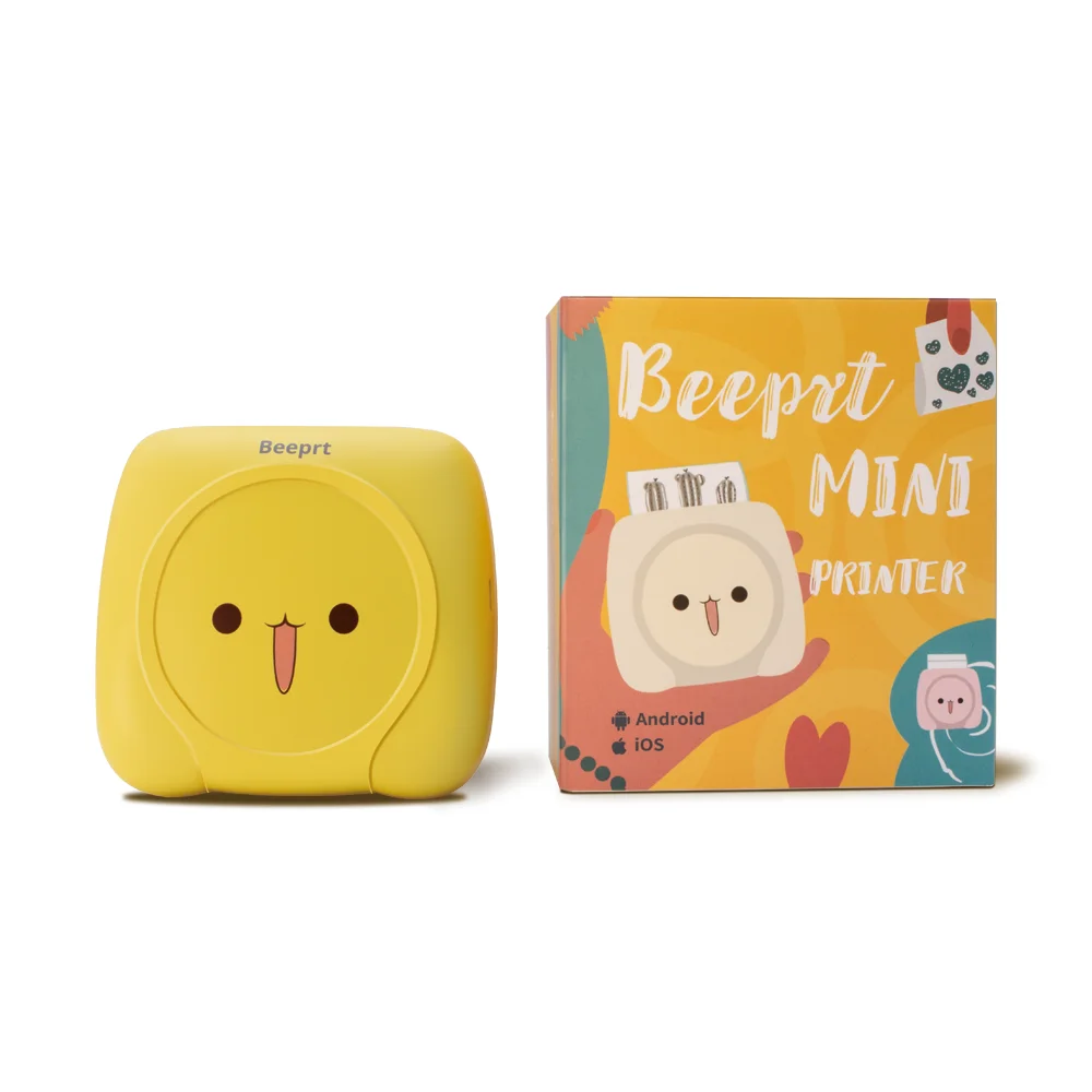  Милая наклейка для штрих-кода IPRT & BEEPRT и карманный мини-принтер чеков