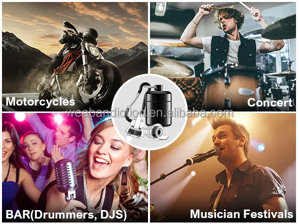 Silicone Noise-Canceling Concert Earplugs Hearing Protection for Musicians and Music Lovers with Effective Noise Reduction