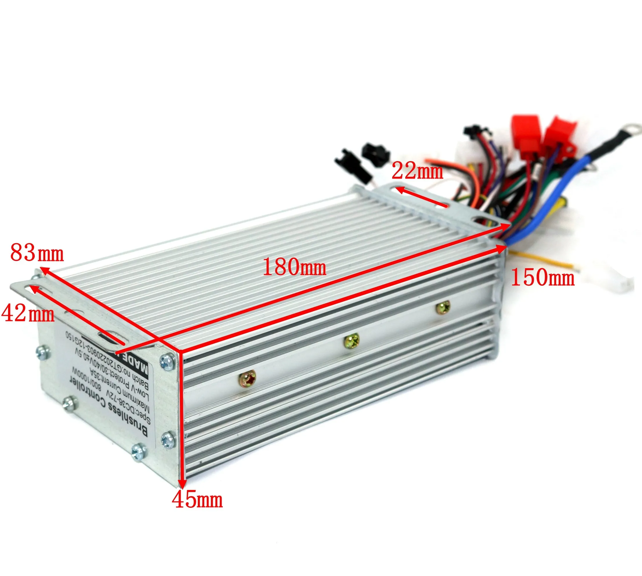 GREENTIME 36V/48V/52V/60V 800/1000W BLDC Electric Scooter Controller E-bike Brushless Driver and Smalrt LCD SW900 One Set