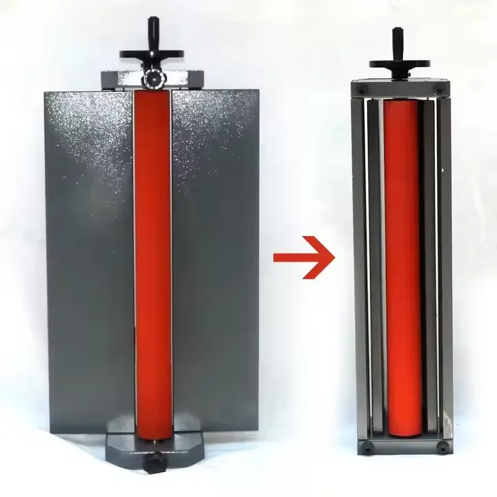 Manual Cold Roll Laminator 750MM With Heavy Duty Roller And Aluminum Side Pressure Control Cold Laminator Machine