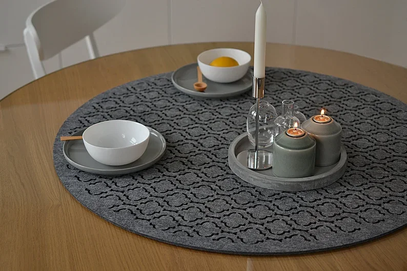 2021 Best Selling Felt Coasters Creative Drink Coasters Cup Mats For Drinks Coaster Plates