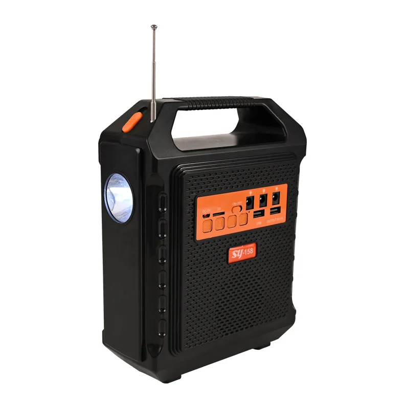 USB Phone Rechargeable Solar Rechargeable Camping Lantern Outdoor Portable FM Radio Light with Speaker Camping emergency