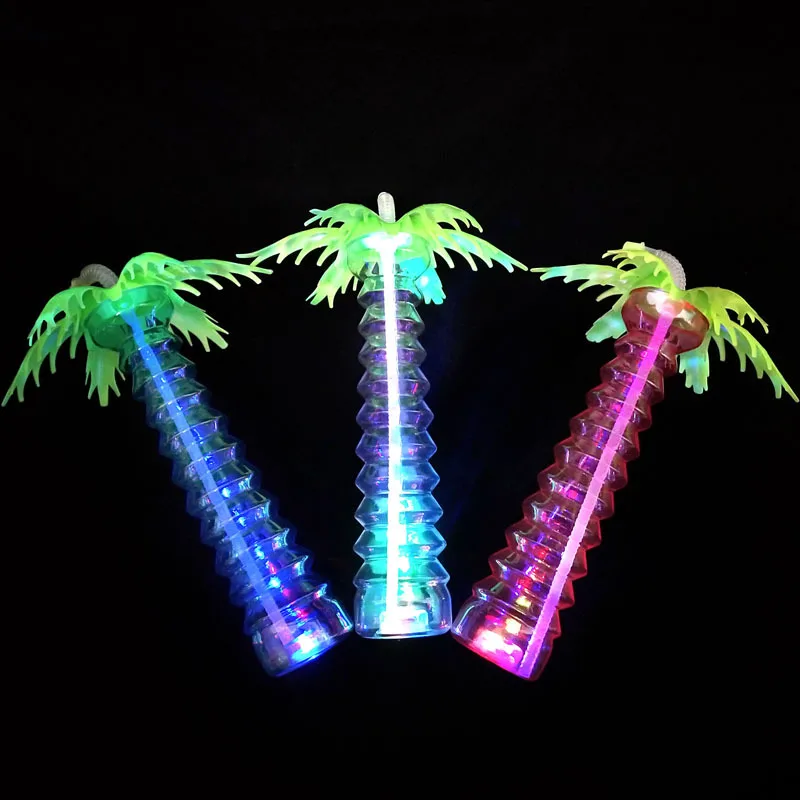 Crazy Drinking Beverage Juice Led Palm Tree Lights Yard Slush Party Milk Tea Cups