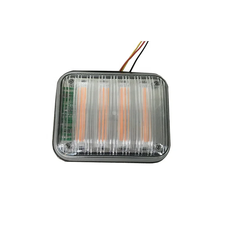 40 Watts Amber Red Blue White Green 9*7inch led square ambulance strobe warning light for vehicle