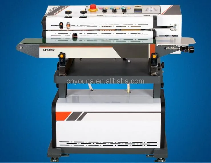 continuous vacuum band sealer for bags with nitrogen filling