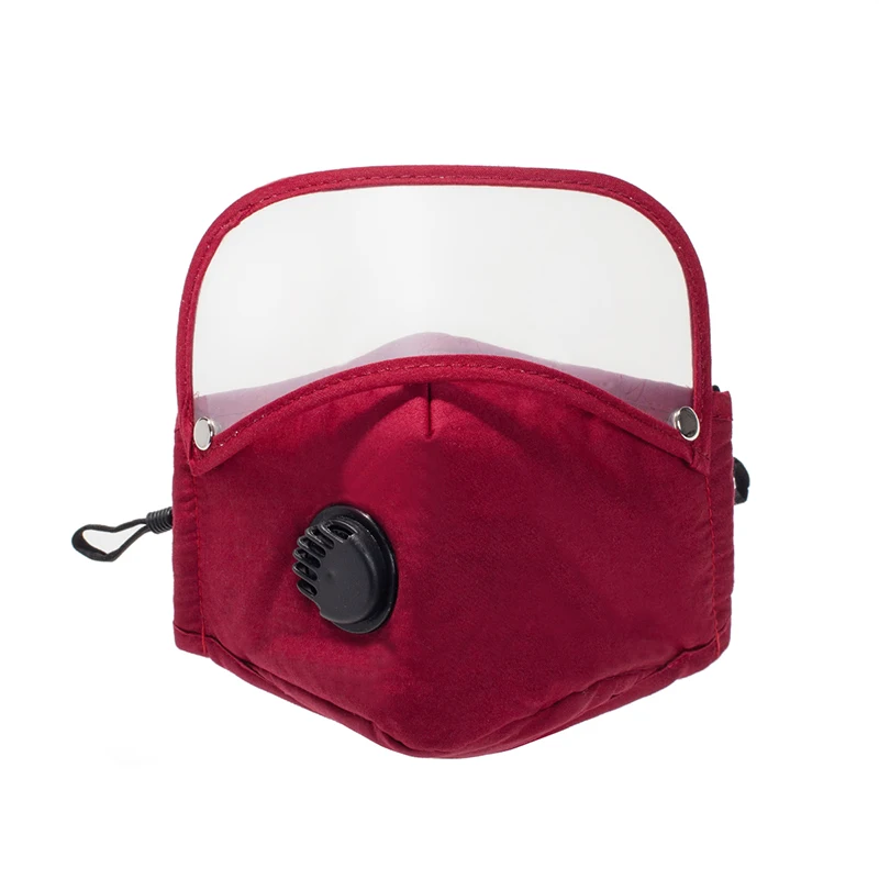 Protective Eye Shield Safety Goggles Face Masks Reusable Fabric Cotton Mask Adult PM2.5 Anti Dust Haze Windproof Mouth Mask