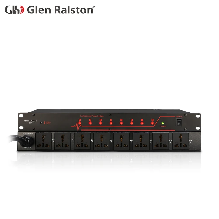 Glen Ralston SJ1 8 channels power management intelligent power sequence controller  for events concerts dj club bar