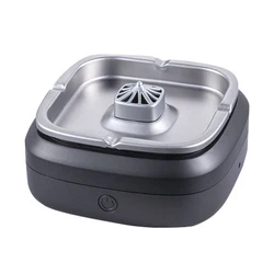 Quiet Air Purifier Electric Ashtray Deodorant for Cigarettes with Hepa Filter 2 Wind Speeds and Rechargeable for Car Office