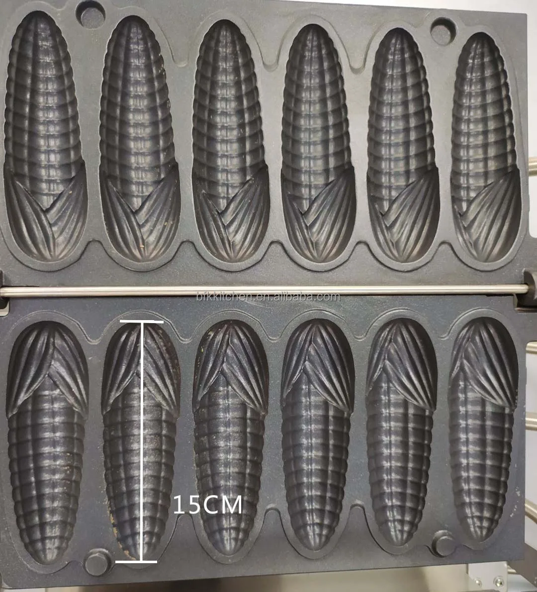 6000W Stainless Steel 220V Commercial  Breakfast Non Stick Double Waffle Corn Waffle Maker