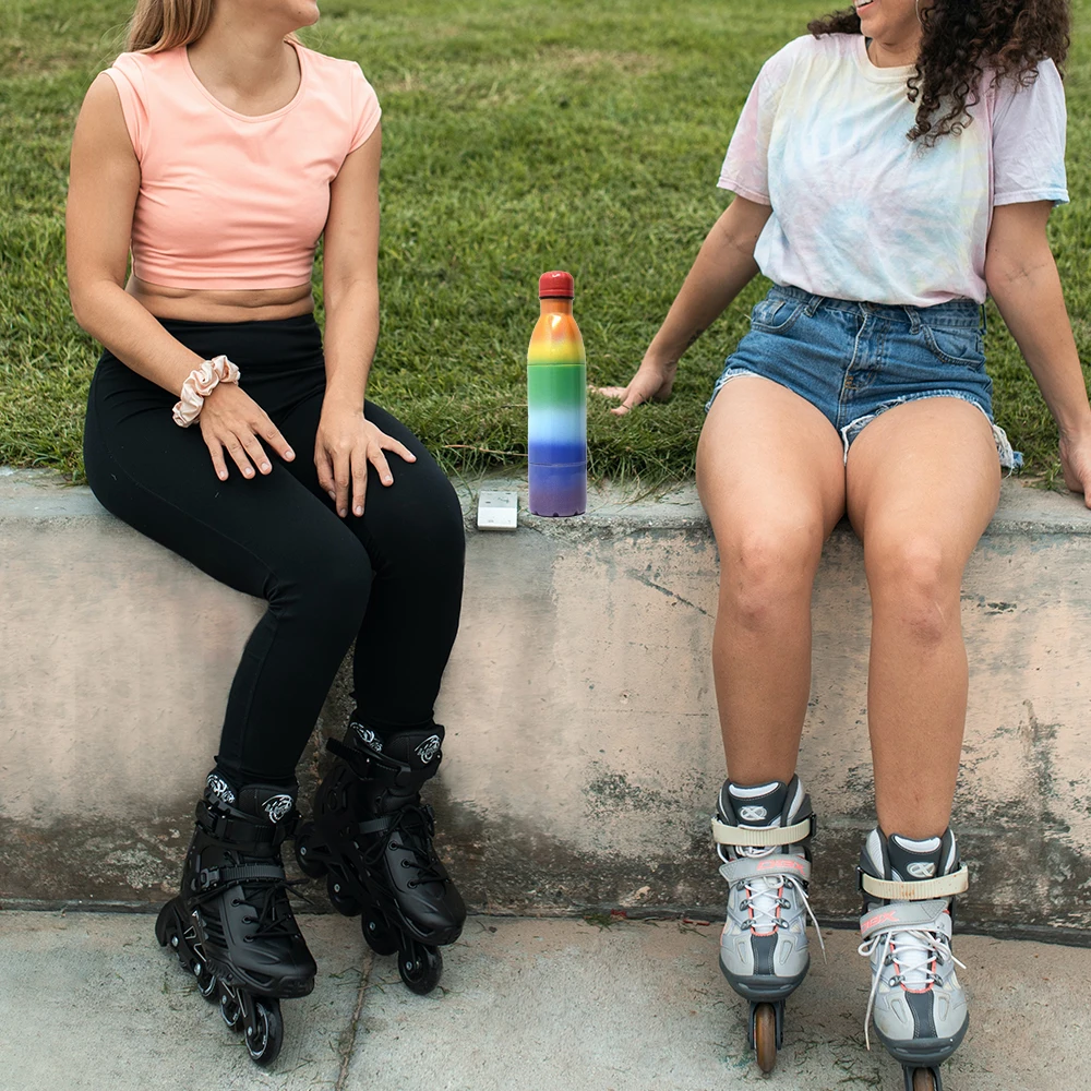 2021 New Custom  Vacuum Stainless Steel Insulated Protien Shaker Cup Bottle Custom Logo 500ML 750ML