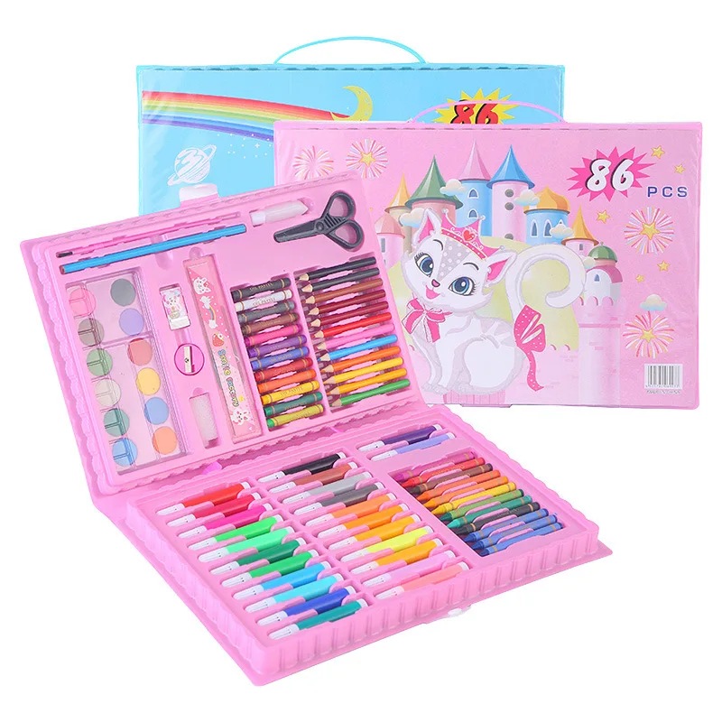 86pcs Brushes Watercolor Acrylic Drawing Paint Set For Drawing Kids Customized Painting Set Creative