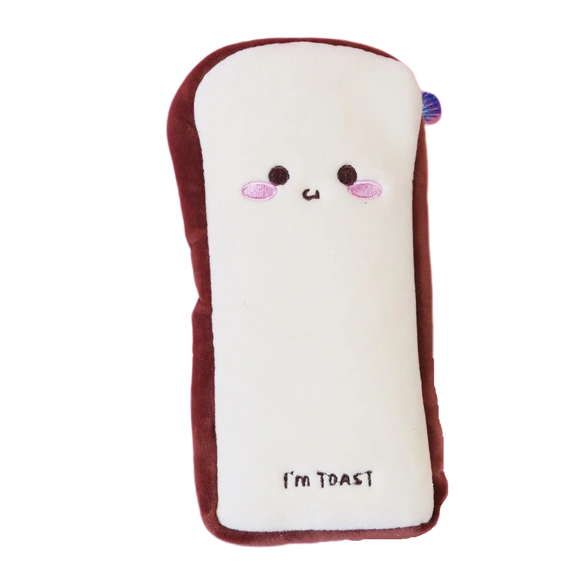 Creative Custom Toast Cookies Cactus Grass Berry Avocado Plush School Cheap Cute Pencil Cases Bag for  Kids Girls