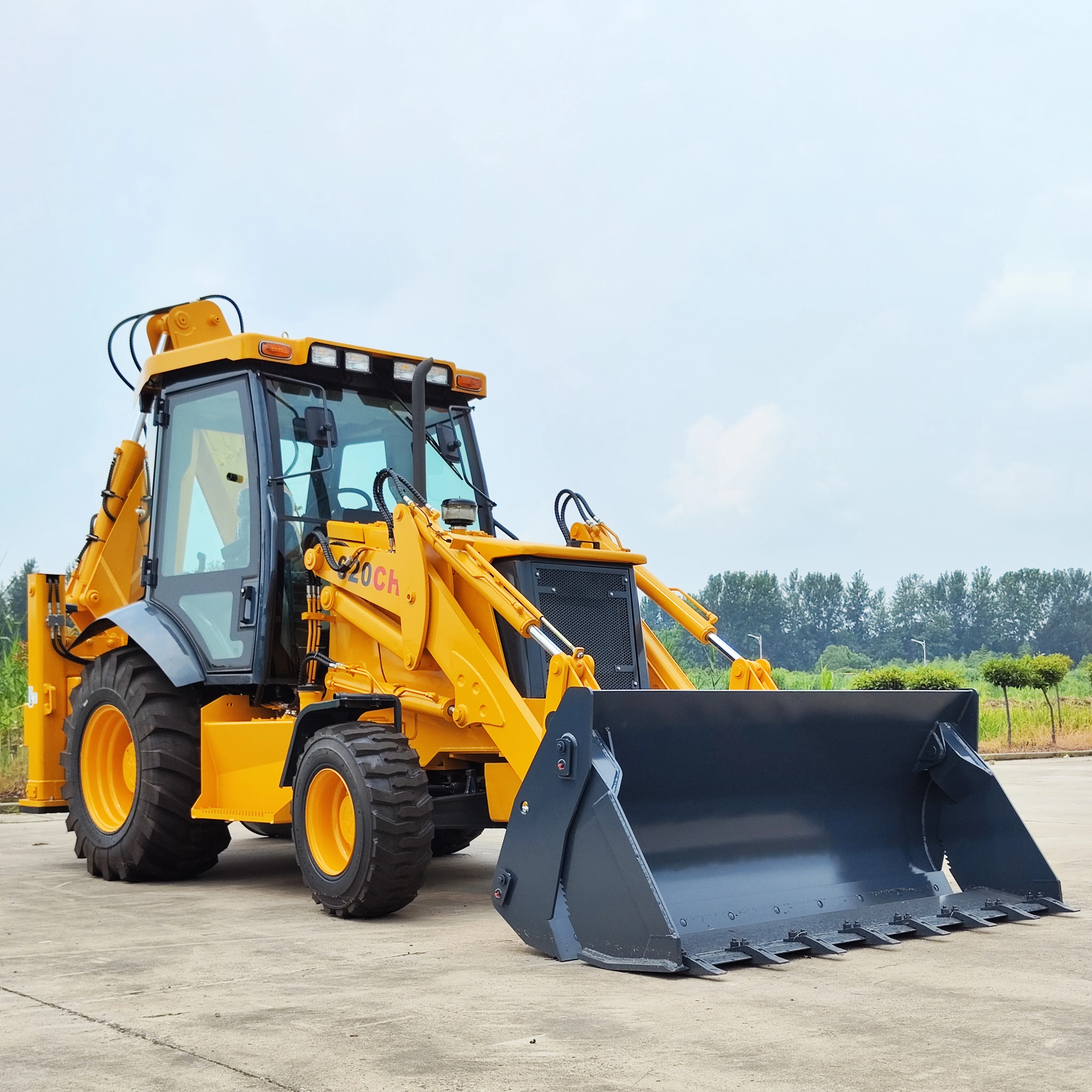 Hot Selling WZC20 4x4 backhoe loader Full hydraulic maintenance-free wet brakes front end wheel loader tractor backhoe loader