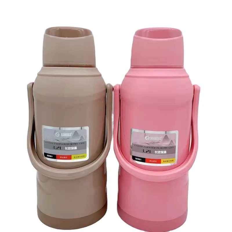 3.2L thermos flask 8P  high quality plastic water bottle plastic vacuum flask
