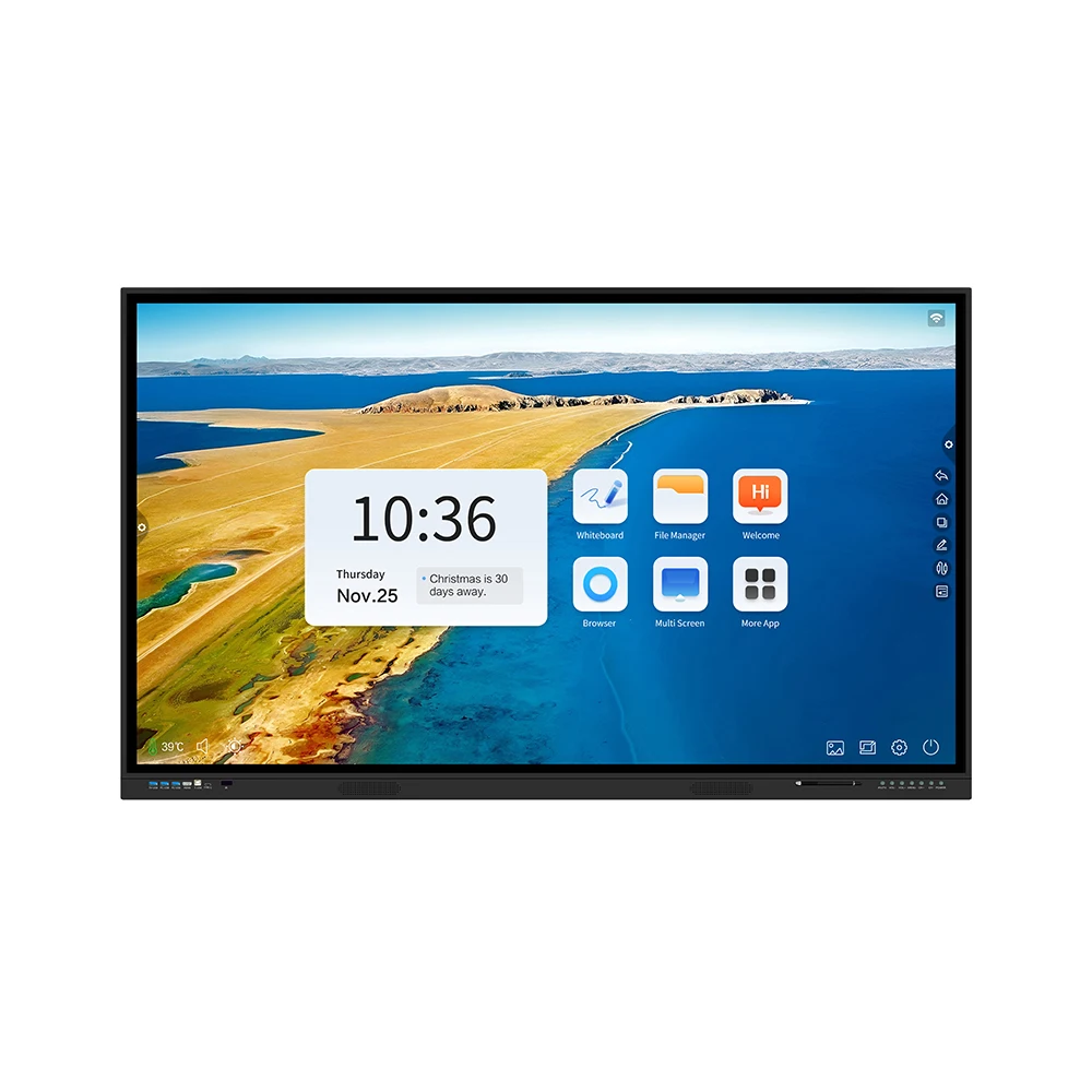 OEM ODM 4K Android OPS 100 inch Interactive Display Smart Board Touch Screen Monitor Interactive Whiteboard