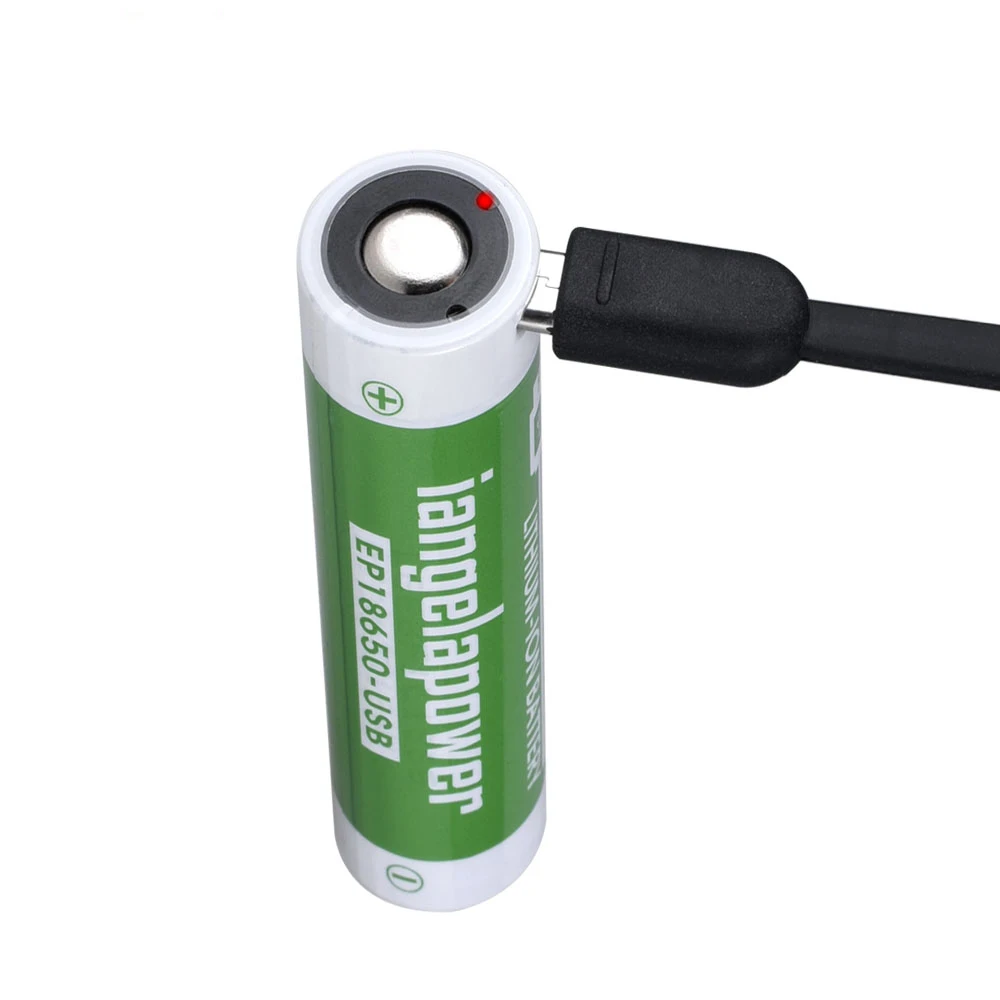 New micro USB Charging 3.7V 3400mAh Rechargeable 18650 li-ion battery