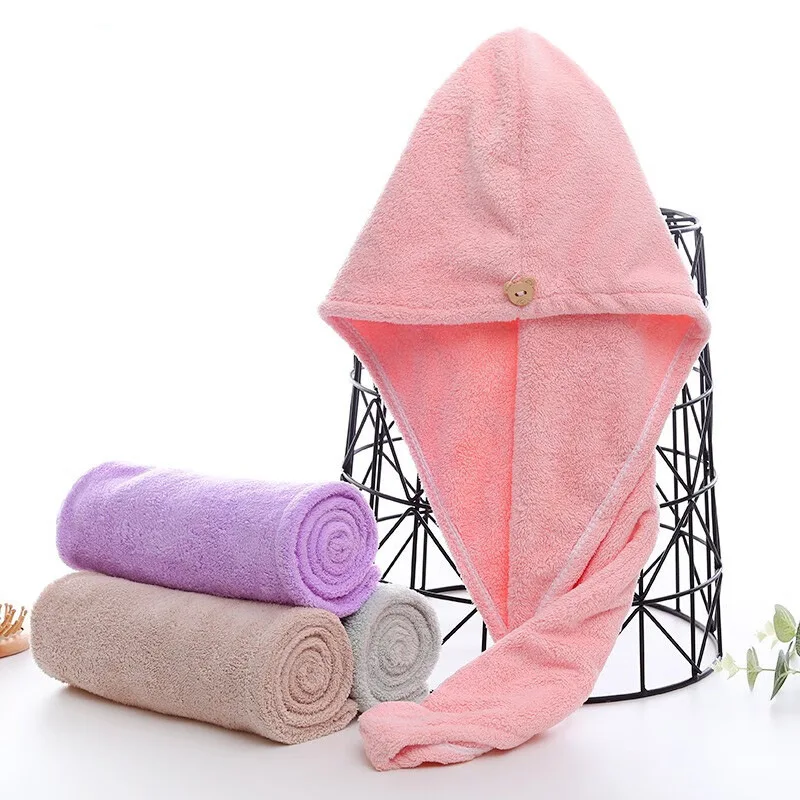 Wholesale cheap microfiber hair towel wrap of microfiber hair turban towel for hair wrap towel super absorbent