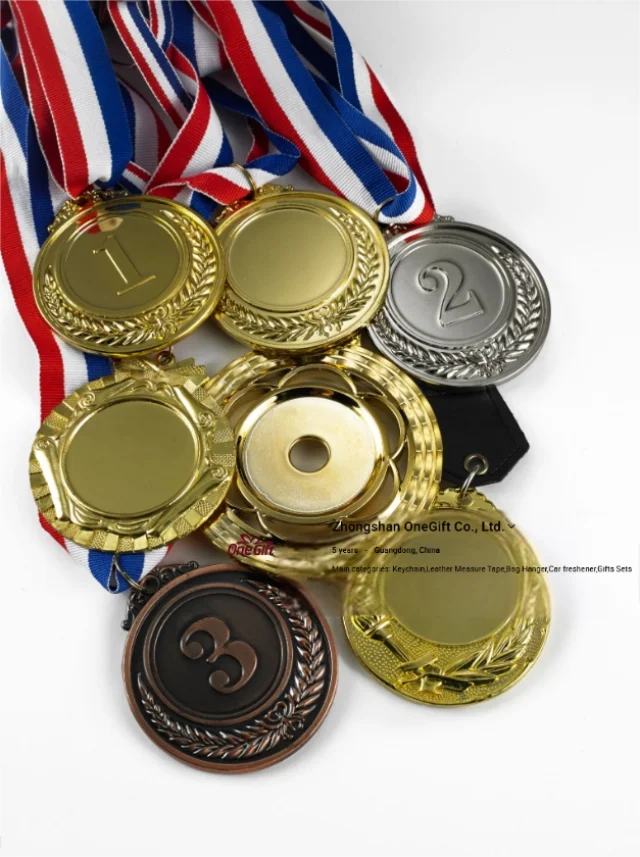 Wholesales Free Design Custom 3D Metal Zinc Alloy Glod Bjj Wrestling Boxing Sports Ribbon Medals