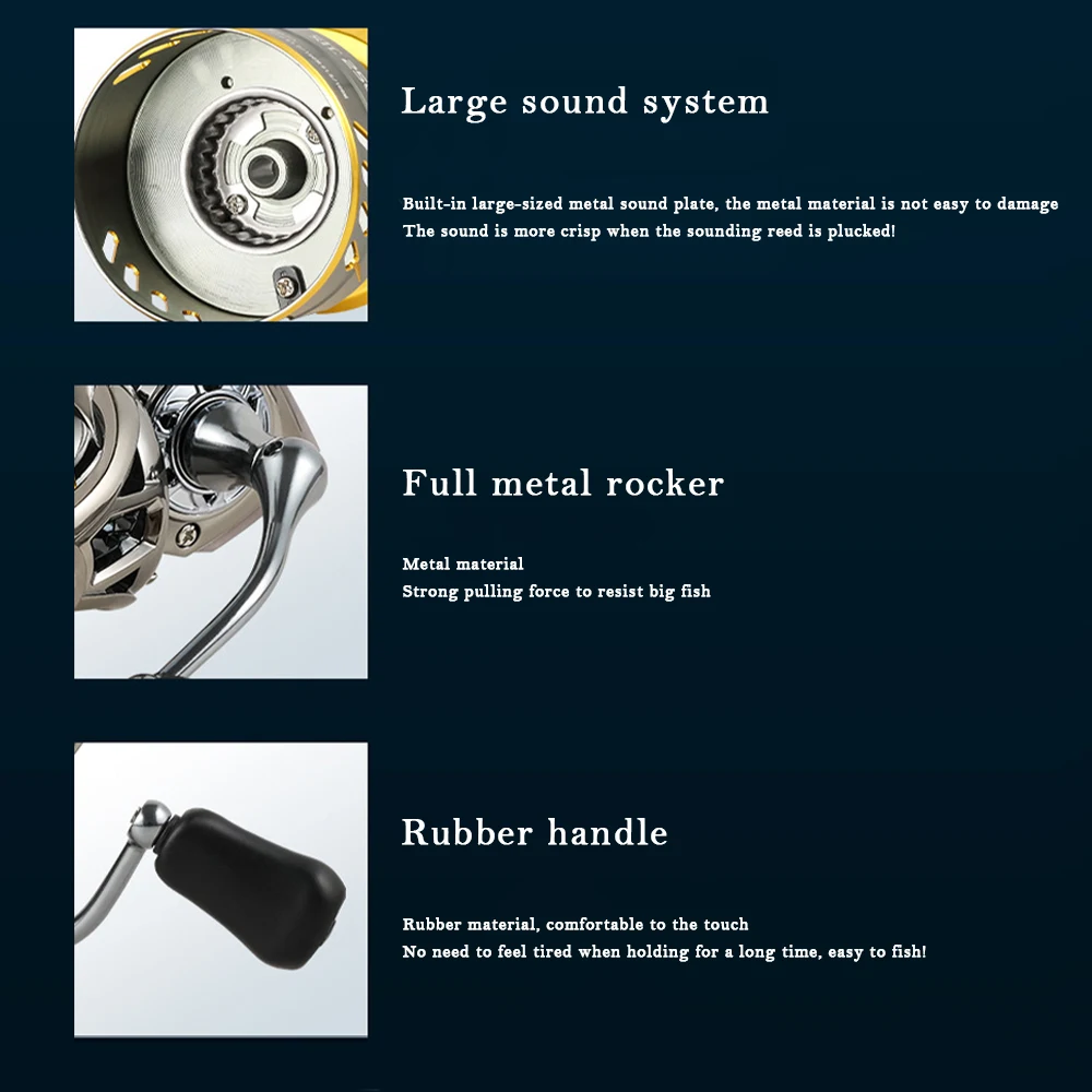 Full Metal CNC Rocker Metal Spinning Fishing Reel Ultra Light 1500/2500 Series River Spinning Fishing Reels With Balance bar