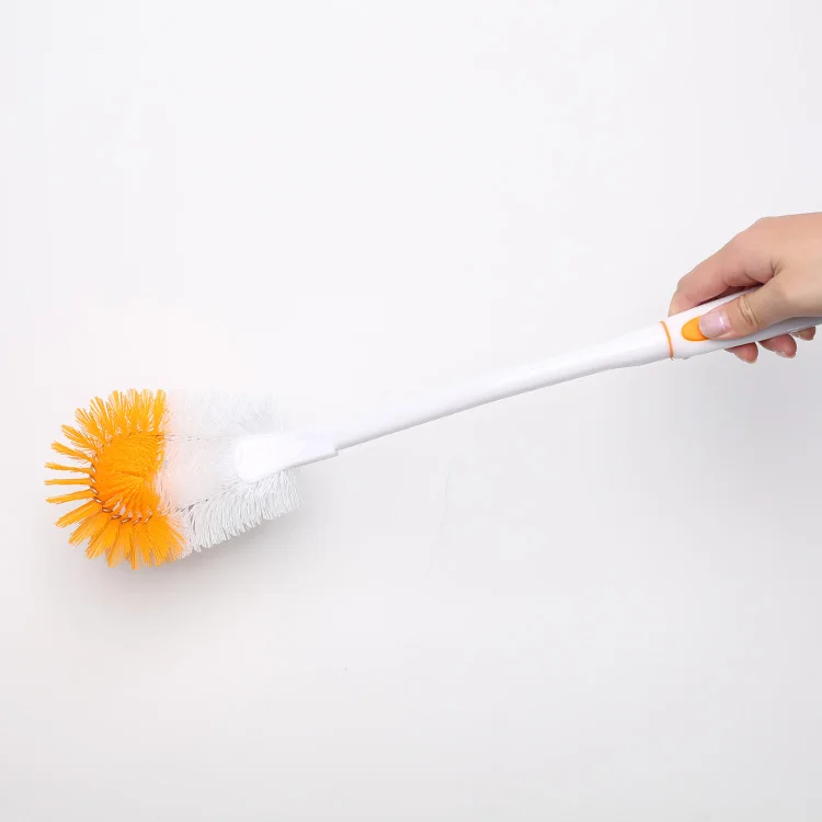 
PP nylon toilet brush with long handle and round head 