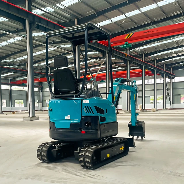 China Mini Excavator 1.8t Small Digger Engineering Construction Machinery 2 Ton Excavator with Rubber Track