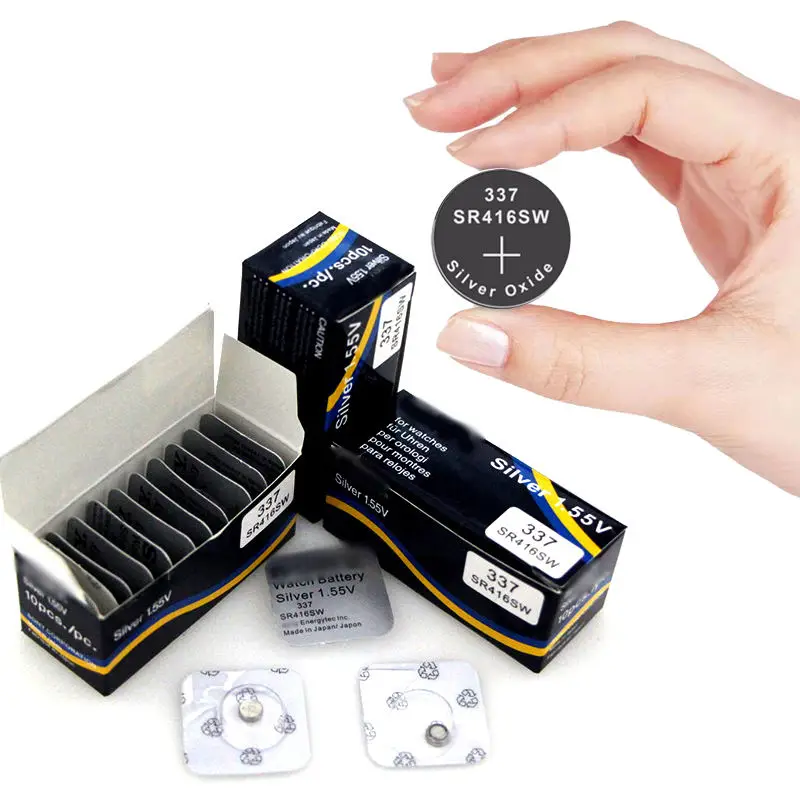 Cheap Delivery Silver Oxide 1.55V 337 SR416SW Button Cell Battery Watch Battery 337 for Sony D337 V337 Coin Battery