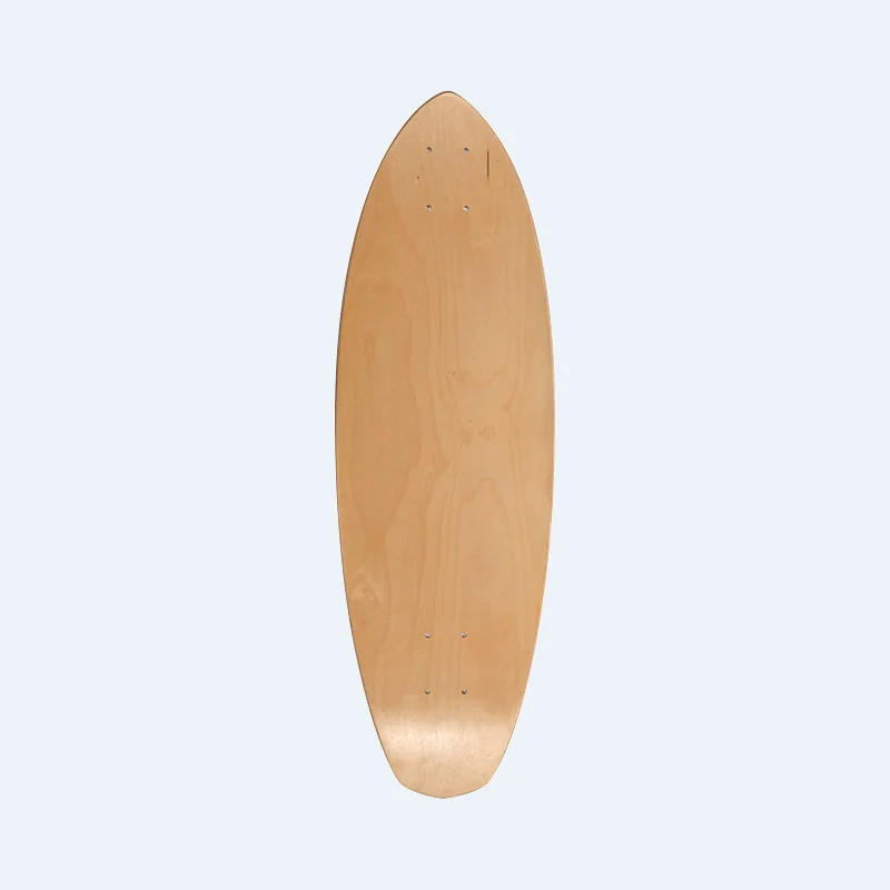 FISH Downhill Longboard Skateboard Through Deck 8 Ply Canadian Maple Complete Cruiser Free-Style Deck