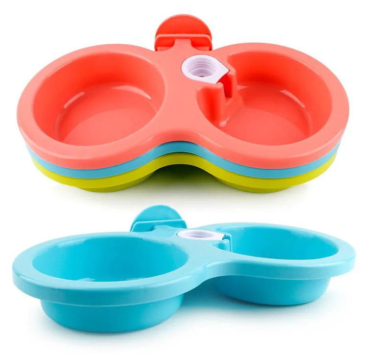 Dog Cat Automatic Water Dispenser Feeder Suspended PP Pet Dog Cat Feeding Bowl Small Size Pet Feeder Bowl