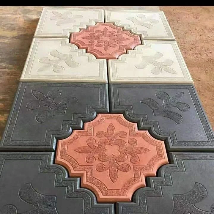 Plastic Pvc Paver Block Mold Interlock Concrete Tile Silicon Moulds For Paving