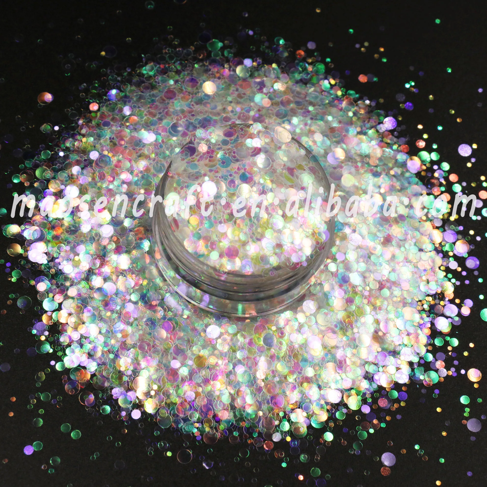 Новый дизайн пузырьковый мир красочные точки блеск для смолы стакан