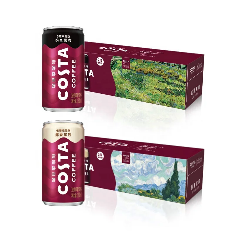 Wholesale Exotic Drinks Coca Cola Coffee Drink Canned Costas Convenient Coffee Drink 180ml