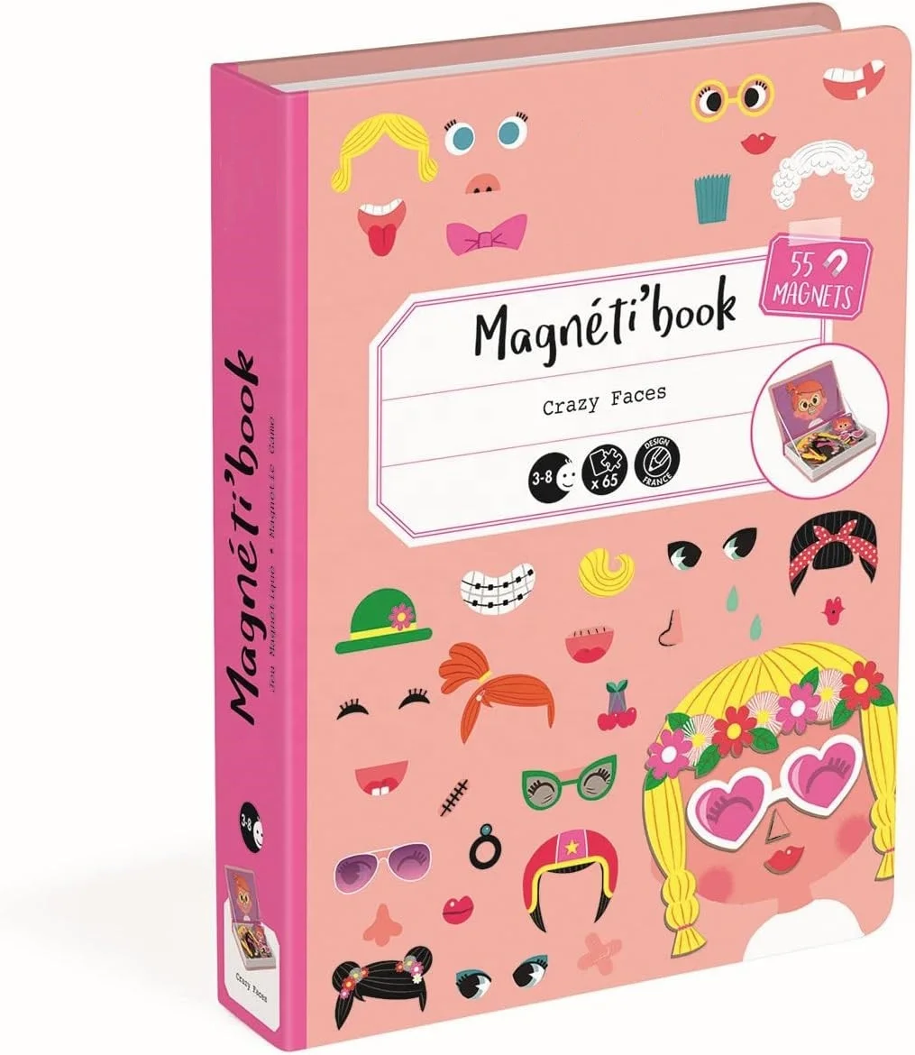Creative Magnetic Book Educational Toys Magnetic Stickers Girl Crazy Face Dress Up Game Jigsaw Puzzles For Children
