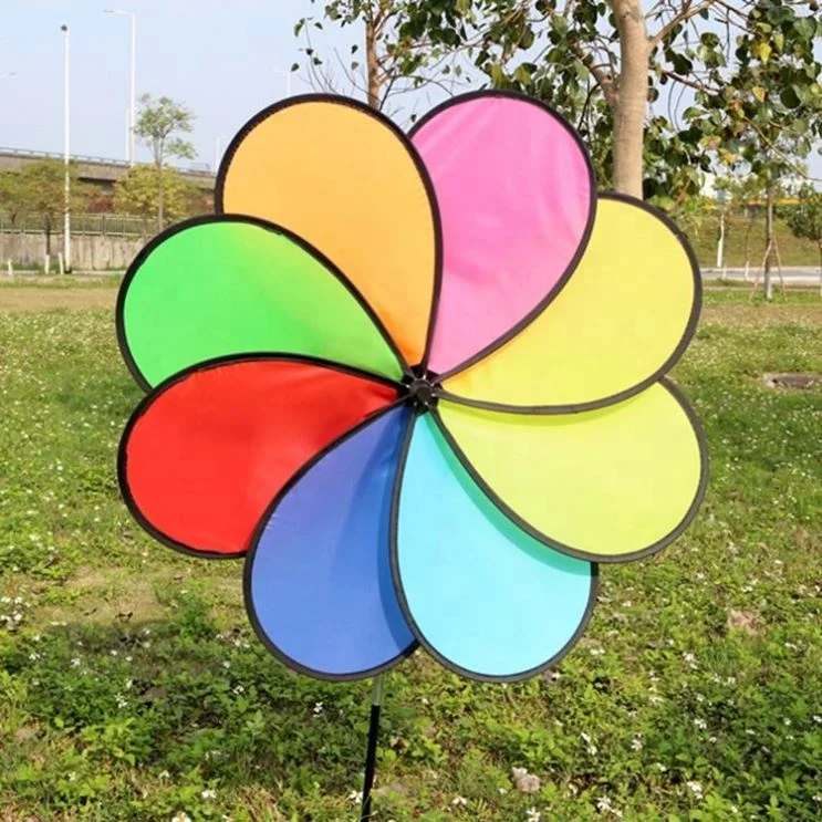 Best sale classical children cute colorful flower type windmill toys for kids