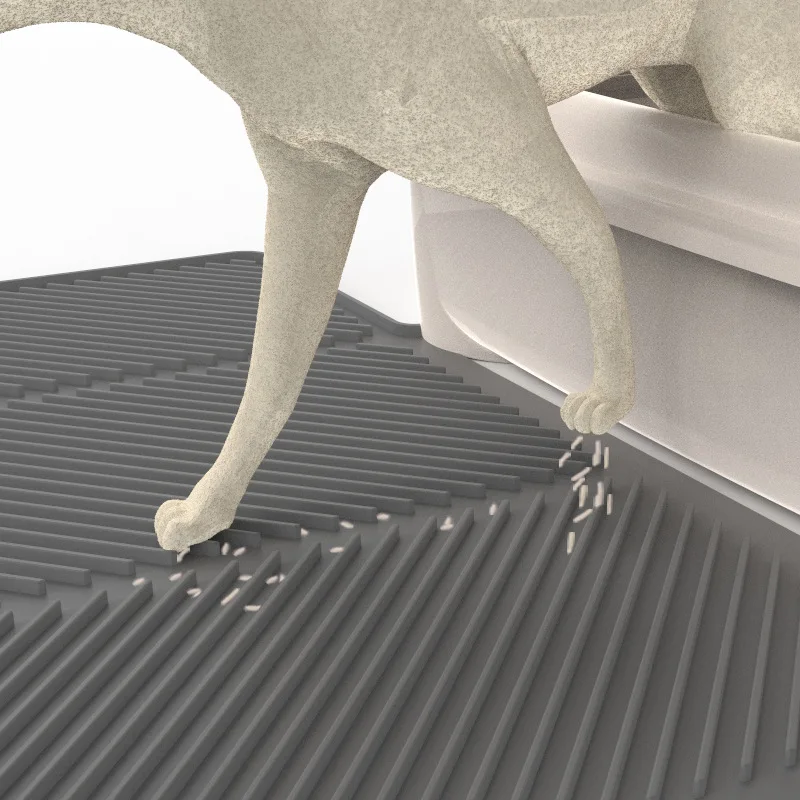 Artes 2024 New XL Large 100%  Washable Easy Clean Soft  Cat Litter Mat Cat Litter Box Trapping Mat for Kitty Litter Box