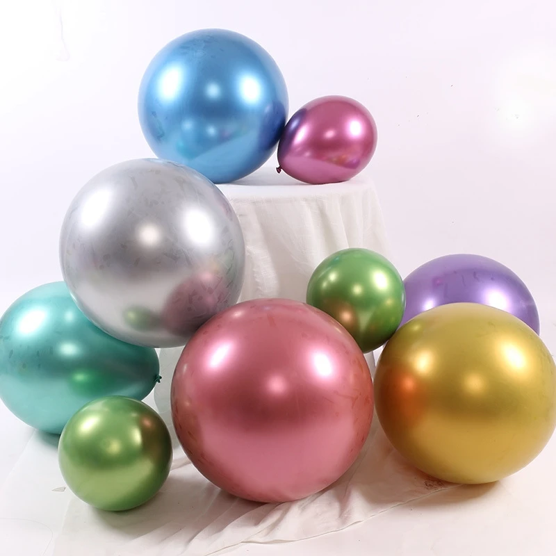 wholesale 18 inch 10g chrome latex balloon with various color for party decoration or kids toy