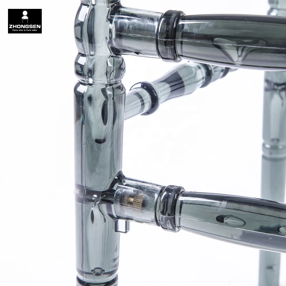 Rental Event Clear Grey Napoleon Chairs for Garden Wedding