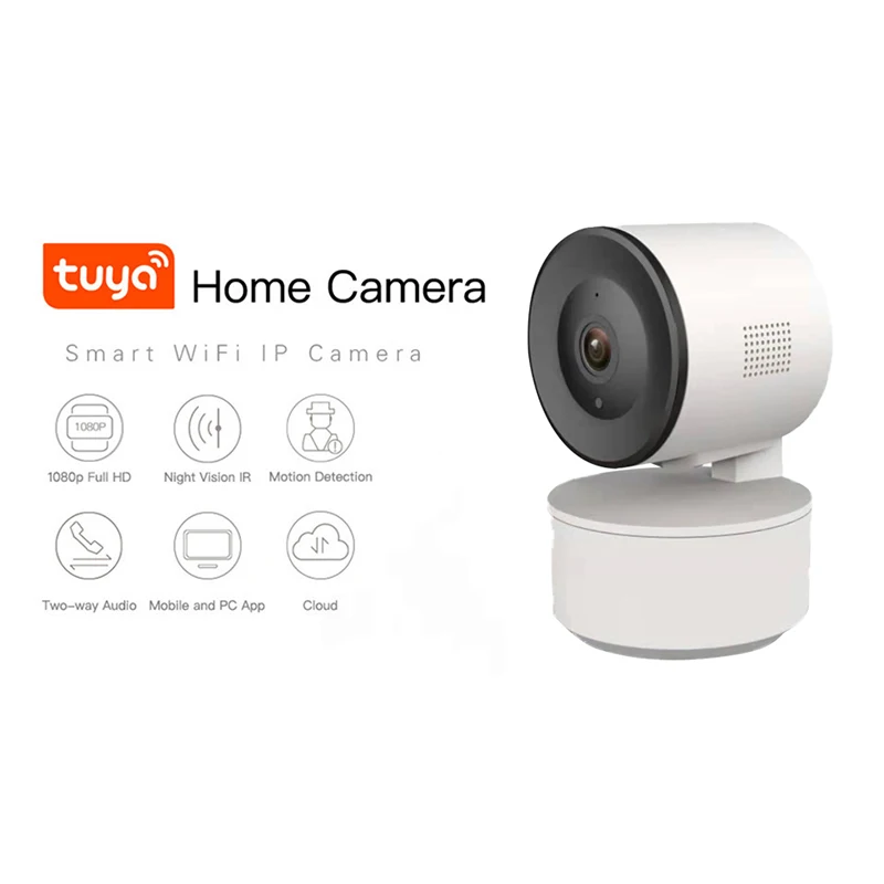 Tuya 1080P Smart Home Android USB Two Way Audio Security CCTV  Baby Monitor Night Vision Auto Tracking Wifi IP Camera