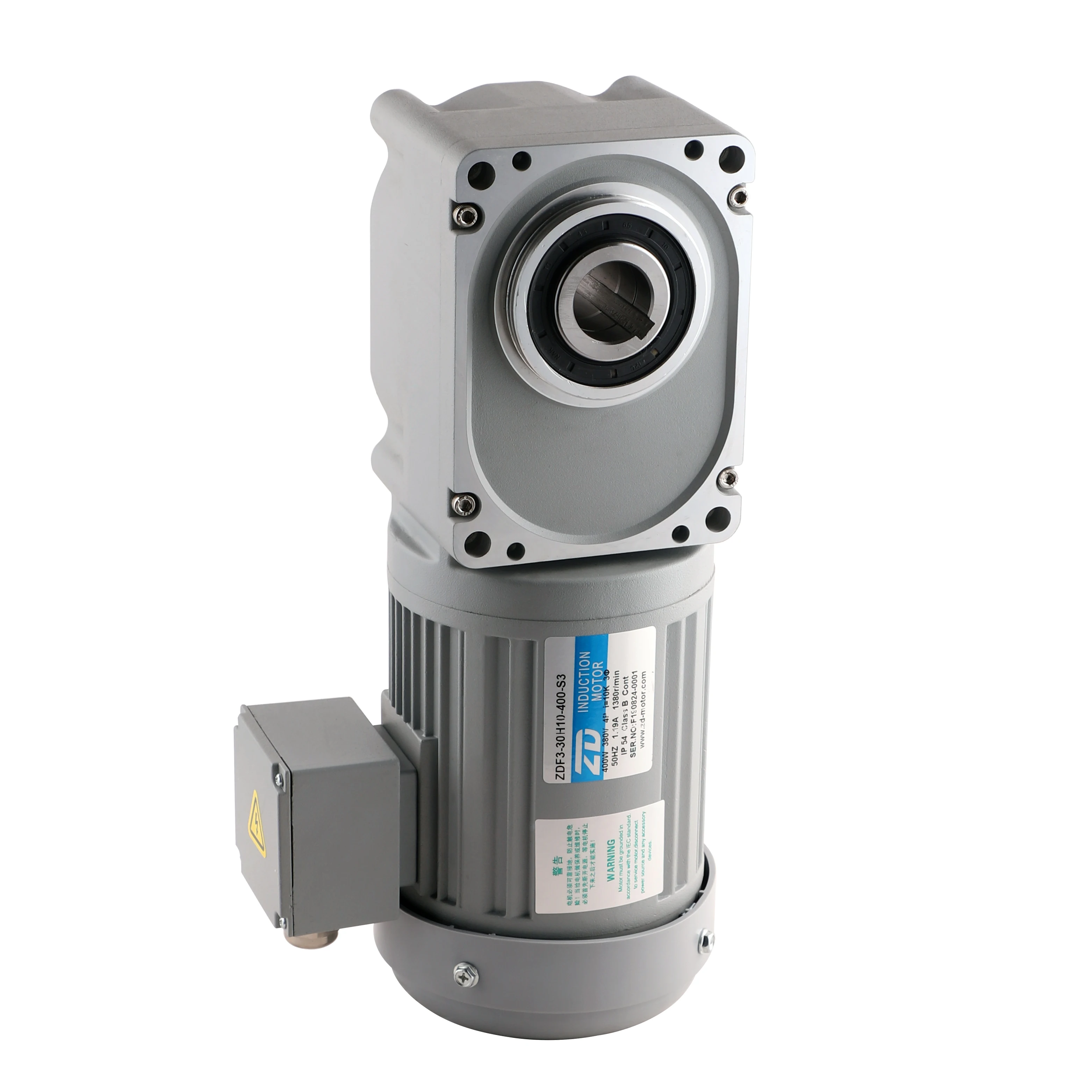 AC 220V 3 Phase 400W Induction Nissei Gear Motor With Right Angle Hollow Shaft